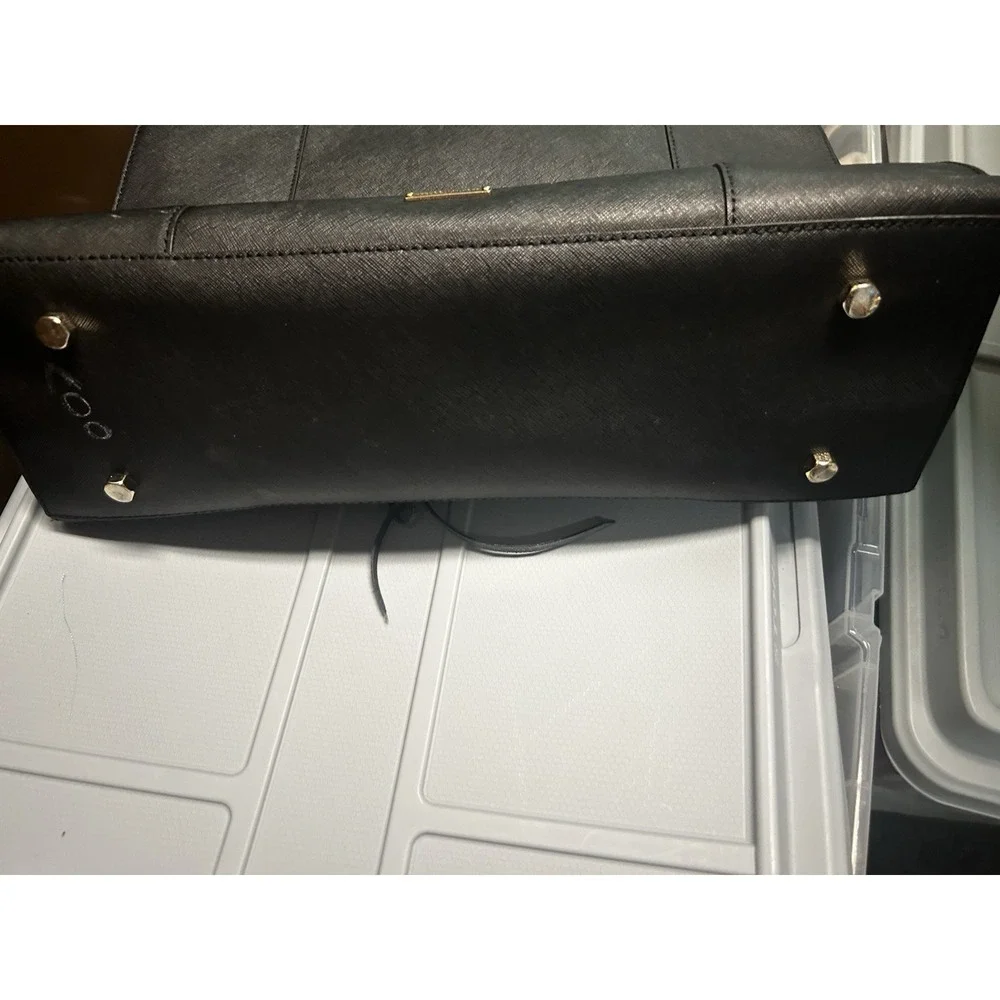 Rebecca Minkoff Large‎ MAB Saffiano Leather Shoulder Purse Tote Bag BLACK